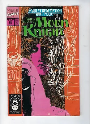Buy Marc Spector Moon Knight # 29 Marvel Comics Scarlet Redemption Part 4 1991 FN • 3.95£
