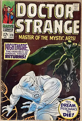 Buy Doctor Strange #170 July 1968 2nd Solo Doctor Strange Issue 1st Nightmare Cover • 39.99£