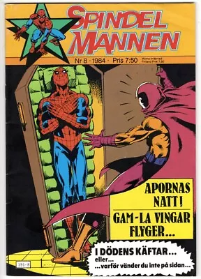 Buy Crazy Coloring Amazing Spider-Man #220 Swedish SPINDLES 8/1981 MOON KNIGHT • 18.88£