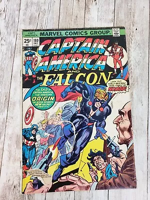Buy Captain America #180 Marvel Comics 1974 - 1st App Of Steve Rodgers As Nomad!! • 15.98£