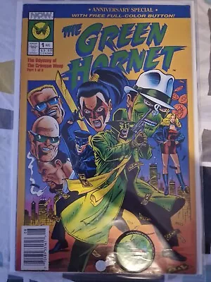 Buy The Green Hornet #1 (1992) - The Odyssey Of The Crimson Wasp - Part 1(WITH BADGE • 16.99£
