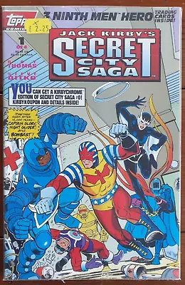 Buy Jack Kirby's Secret City Saga #1, Sealed With 3 Cards, Topps Comics, 1993, Vf- • 8.99£