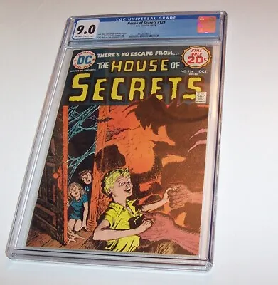 Buy House Of Secrets #124 - DC 1974 Bronze Age Issue - CGC VF/NM 9.0 • 107.94£