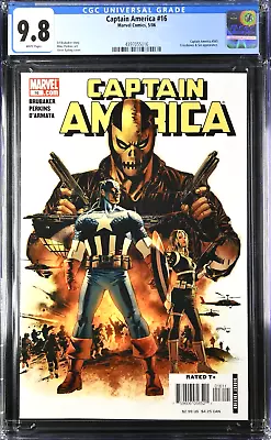Buy Captain America #16 (2006, Marvel) CGC 9.8! 💥 1st App Of Sin! 💥 • 59.29£