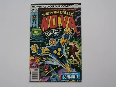 Buy Marvel Nova #1 Richard Rider Origin 1st Appearance September 1976 VG/F Pence • 49.95£