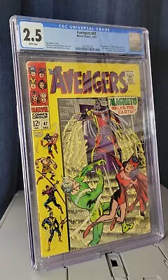 Buy Avengers #47 CGC 2.5 (1967) WP 1st App Dane Whitman Black Knight Marvel Comics • 40.18£