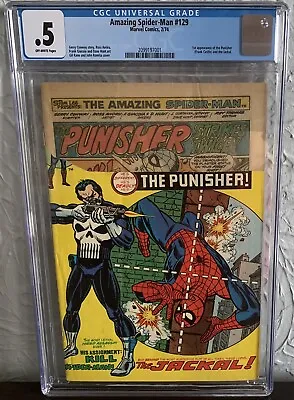 Buy Amazing Spider-man #129 Cgc 0.5 Pr 1974 1st Appearance Of The Punisher Marvel  • 431.70£