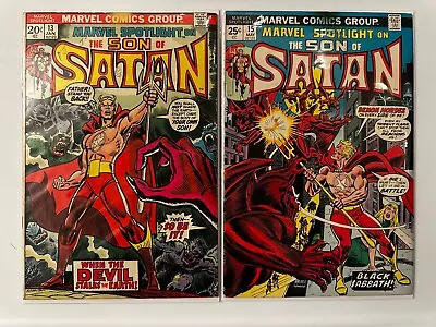 Buy Marvel Spotlight 13 & 15 VG/FN Son Of Satan 1974 Key Daimon Hellstrom Origin • 15.83£