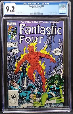 Buy Fantastic Four #289 - Cgc 9.2 (1986) • 23.16£