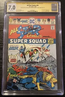 Buy All Star Comics #58 Ss 2x Cgc 7.0 Signed Gerry Conway & Sketch Mike Grell • 398.33£