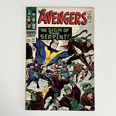 Buy The Avengers #32 1966 FN/VF Cent Copy 1st Appearance Of Bill Foster & Sons Of Th • 54£