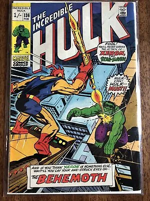 Buy 1971 Marvel Comics Incredible Hulk #136  Klaatu!  The Behemoth From Beyond Space! • 10.76£