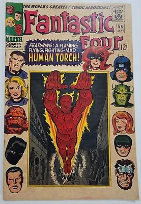Buy Fantastic Four #54 FN 3rd App Black Panther, 1st App Of Evil Eye 1968 Jack Kirby • 62.55£