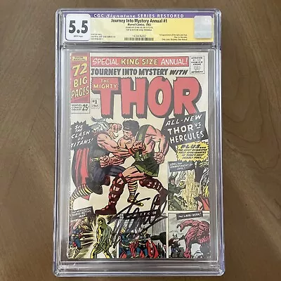 Buy Journey Into Mystery With Mighty THOR #1 KING CGC STAN LEE 1st HERCULES Not 83 • 790.60£