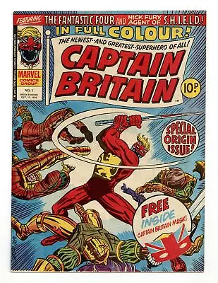 Buy Captain Britain 1A Mask Included VF 8.0 1976 • 311.73£