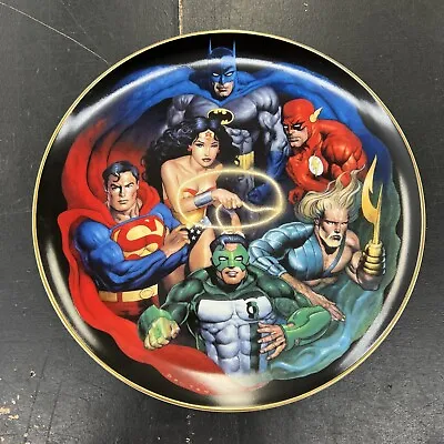 Buy JUSTICE LEAGUE Of AMERICA Ltd Ed COLLECTOR'S PLATE #94/2500 John Bolton WB Exc • 67.12£