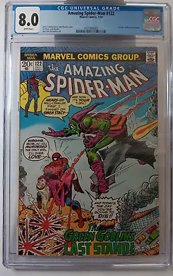 Buy Amazing Spiderman # 122 Marvel Comics, 7/1973 CGC 8.0 White Pages • 343.91£