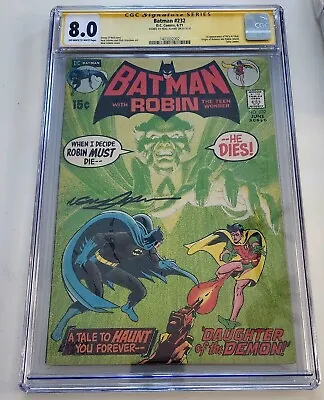 Buy Batman #232 CGC 8.0 SS Neil Adams Signed 1971  Ist App. Ra's Al Ghul Wow  • 1,585.94£