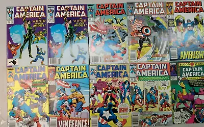 Buy Captain America #342,342,343,344,346,347,351,353,355,357 Marvel 1988/89 Comics • 15.76£