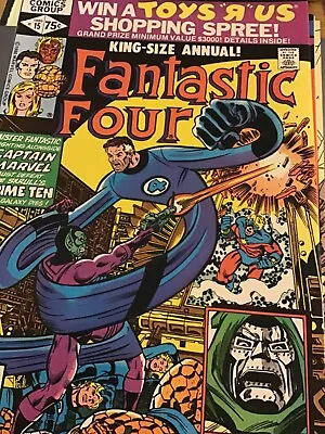 Buy Fantastic Four Annual #15 Vol1 Marvel Com Perez Dr Doom 1980 Vf+/ Nm- • 10.95£