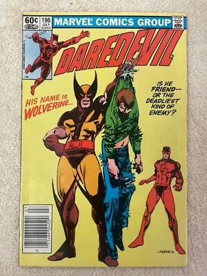 Buy Daredevil #196 (RAW 9.4+ MARVEL 1983) Wolverine • 79.06£