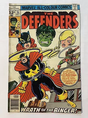 Buy Defenders #51. Sept 1977. Marvel. Vg/fn. 1st Dollar Bill. Hulk.  Moon Knight! • 8£