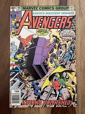 Buy Avengers #193-battle With Inferno-frank Miller Interior Art And Cover Vf/nm 9.0 • 7.90£