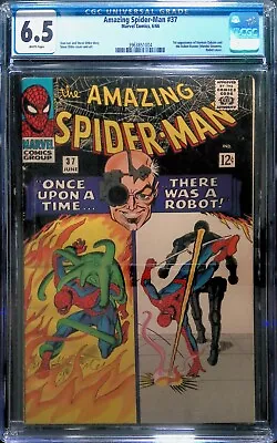 Buy Amazing Spider-Man #37 (vol 1), Jun 1966 - CGC 6.5 FN - First Norman Osborne • 224.17£
