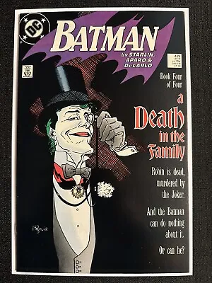 Buy DC Comics Batman #429 A Death In The Family Pt 4 Joker Mike Mignola Cvr Jan 1989 • 19.10£