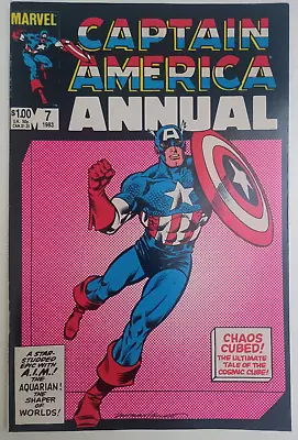 Buy Marvel Comics - Captain America Annual - #7 - Cosmic Cube, 1983 • 7.49£