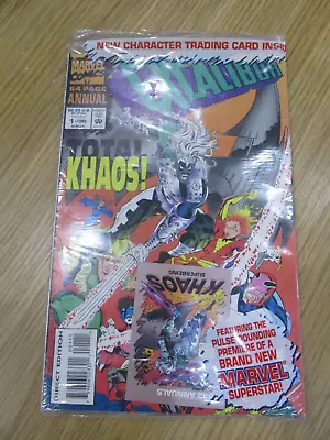Buy Marvel Excalibur #1 1993 64 Page Annual Plus KHAOS Trading Card VGC • 5.99£