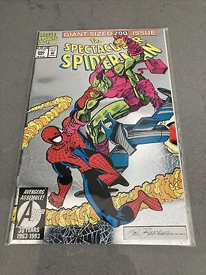 Buy Spectacular Spider-man Giant Sized Issue 200 Foil Cover Vintage Marvel Comics VG • 19.99£