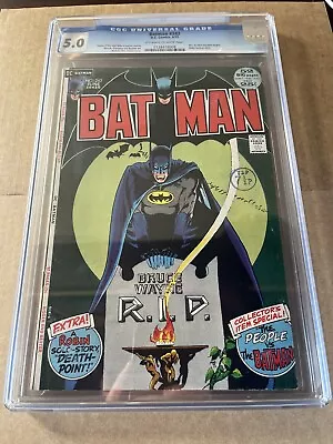 Buy Batman #242 - 1972 DC - 1st Appearance Of Matches Malone Denny O'Neil - CGC 5.0 • 43.97£
