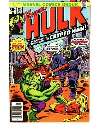 Buy The Incredible Hulk #205 - Savage Combat With Crypto-Man! • 6.32£