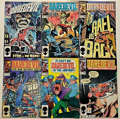 Buy Marvel Comic Bronze Age Daredevil Key 6 Issue Lot 214 215 216 217 218 219 VG/FN • 4£