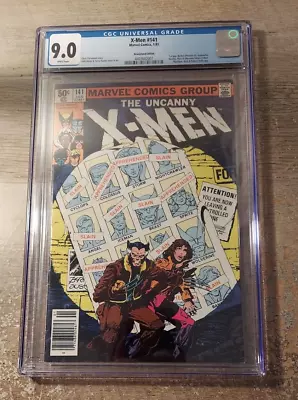 Buy UNCANNY X-MEN DAYS OF FUTURE PAST #141 CGC 9.0 WHITE PAGES New Slab • 158.12£