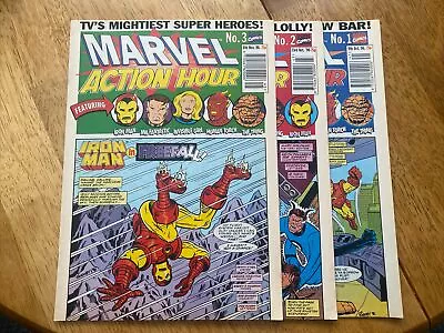 Buy Marvel Action Hour Comic #1 - 3 1996 Fantastic Four Iron Man • 20£