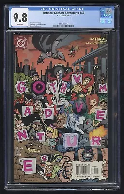 Buy Batman: Gotham Adventures #45 CGC 9.8 (DC 2/02) Darwyn Cooke Cover Art • 131.92£