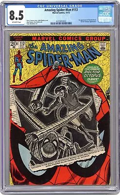 Buy Amazing Spider-Man #113 CGC 8.5 1972 4225833002 • 118.59£