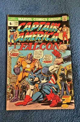 Buy Free P & P; Captain America & Falcon #170, Feb 1974: Vs. Moonstone, Falcon Flies • 5.99£