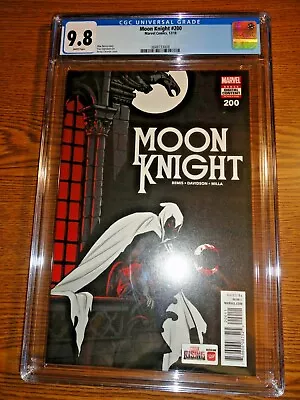 Buy Moon Knight #200 Cloonan A Cover Key CGC 9.8 NM/M Bemis 1st Print Marvel Disney+ • 121.44£