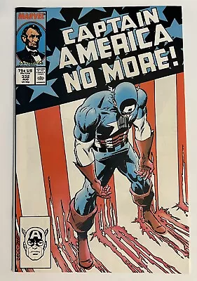 Buy CAPTAIN AMERICA #332 Marvel Steve Rogers Resigns As Captain America 1987 NM • 19.79£