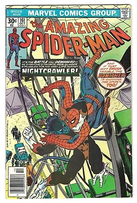 Buy The AMAZING SPIDER-MAN #161 MARVEL COMIC BOOK Nightcrawler Punisher Wolverine • 40.21£