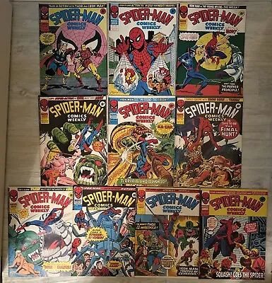 Buy Spider-man Comics Weekly 141 142 143 144 145 146 - 150 Vintage Marvel UK 1975 • 34.99£