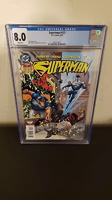 Buy Superman #127 DC Comics 1997 White Pages CGC 8.0 • 19.76£