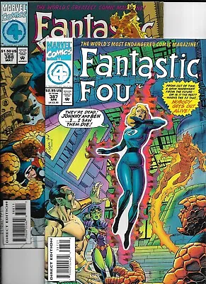Buy Marvel  Comics ~ Fantastic Four  ~Lot Of 2 ~  #s 387 & 388  (1994) • 5.59£