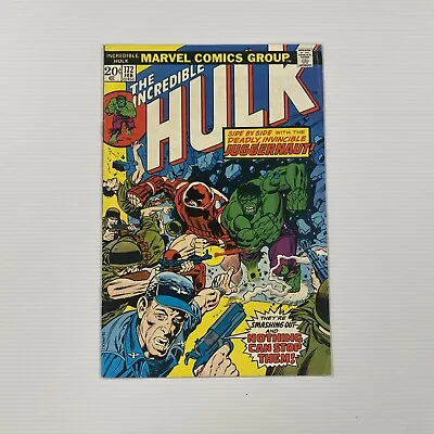 Buy Incredible Hulk #172 1974 FN Juggernaut Cameo Cent Copy • 25£