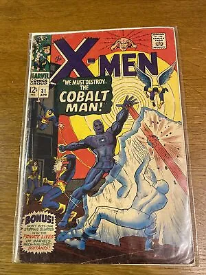 Buy Marvel Comics X-Men #31 1967 1st Appearance Of Cobalt Man Silver Age. • 30£