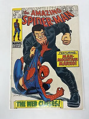 Buy Marvel Comics Amazing Spider-Man #73 1st Appear. Silvermane, Man-Mountain Marko • 47.93£