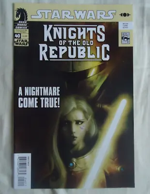 Buy Dark Horse Comics STAR WARS KNIGHTS OF THE OLD REPUBLIC ISSUE #40 Comic Book • 7.99£